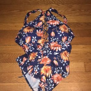 Floral Strappy One Piece